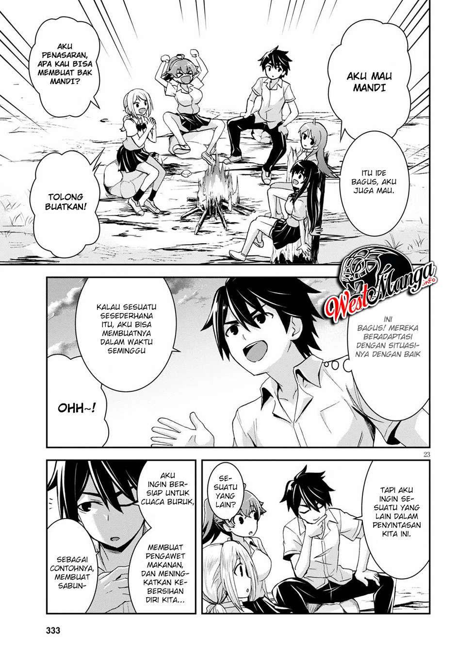 Isekai Yurutto Survival Seikatsu: Gakkou no Minna to Isekai no Mujintou ni Tenishitakedo Ore Dake Rakushou desu Chapter 05 Gambar 26