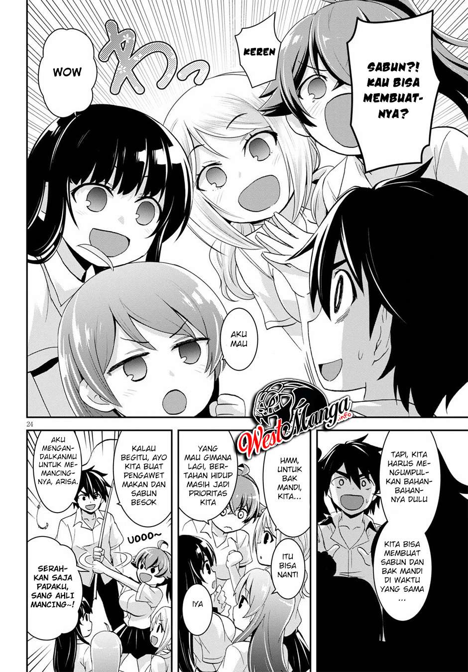 Isekai Yurutto Survival Seikatsu: Gakkou no Minna to Isekai no Mujintou ni Tenishitakedo Ore Dake Rakushou desu Chapter 05 Gambar 27