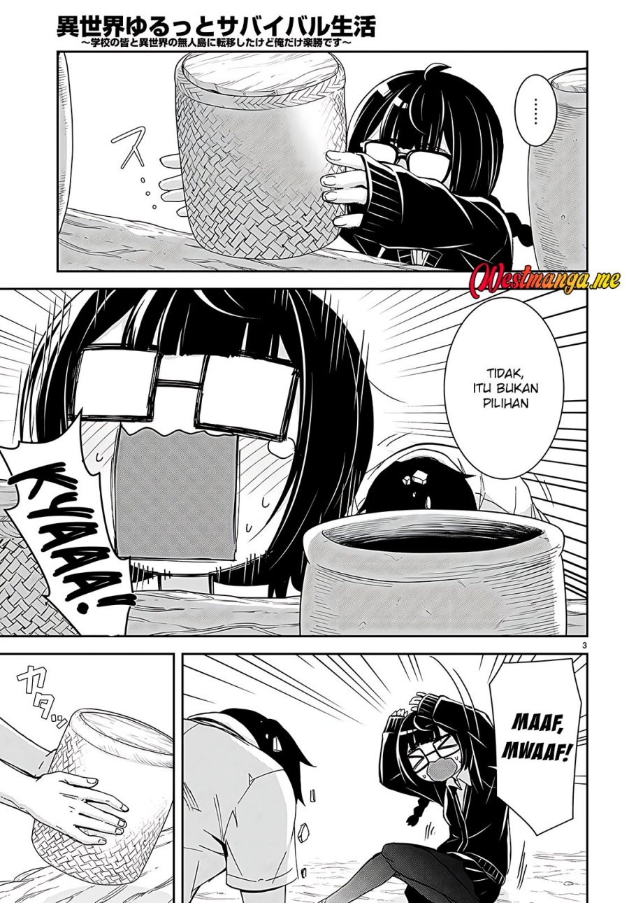 Isekai Yurutto Survival Seikatsu: Gakkou no Minna to Isekai no Mujintou ni Tenishitakedo Ore Dake Rakushou desu Chapter 29 Gambar 5