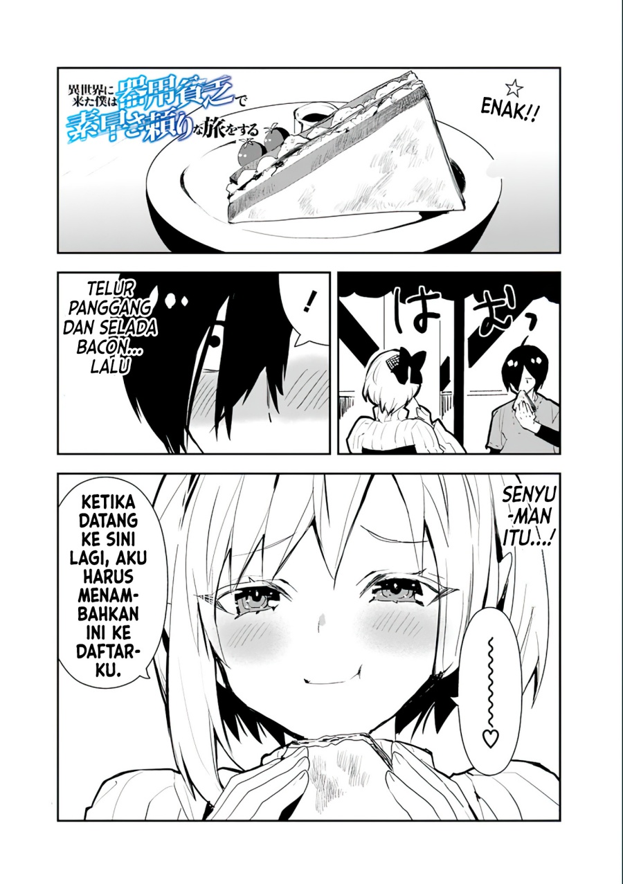 Isekai ni Kita Boku wa Kiyoubinbode Subaya-sa Tayorina Tabi o Suru Chapter 32 Gambar 2