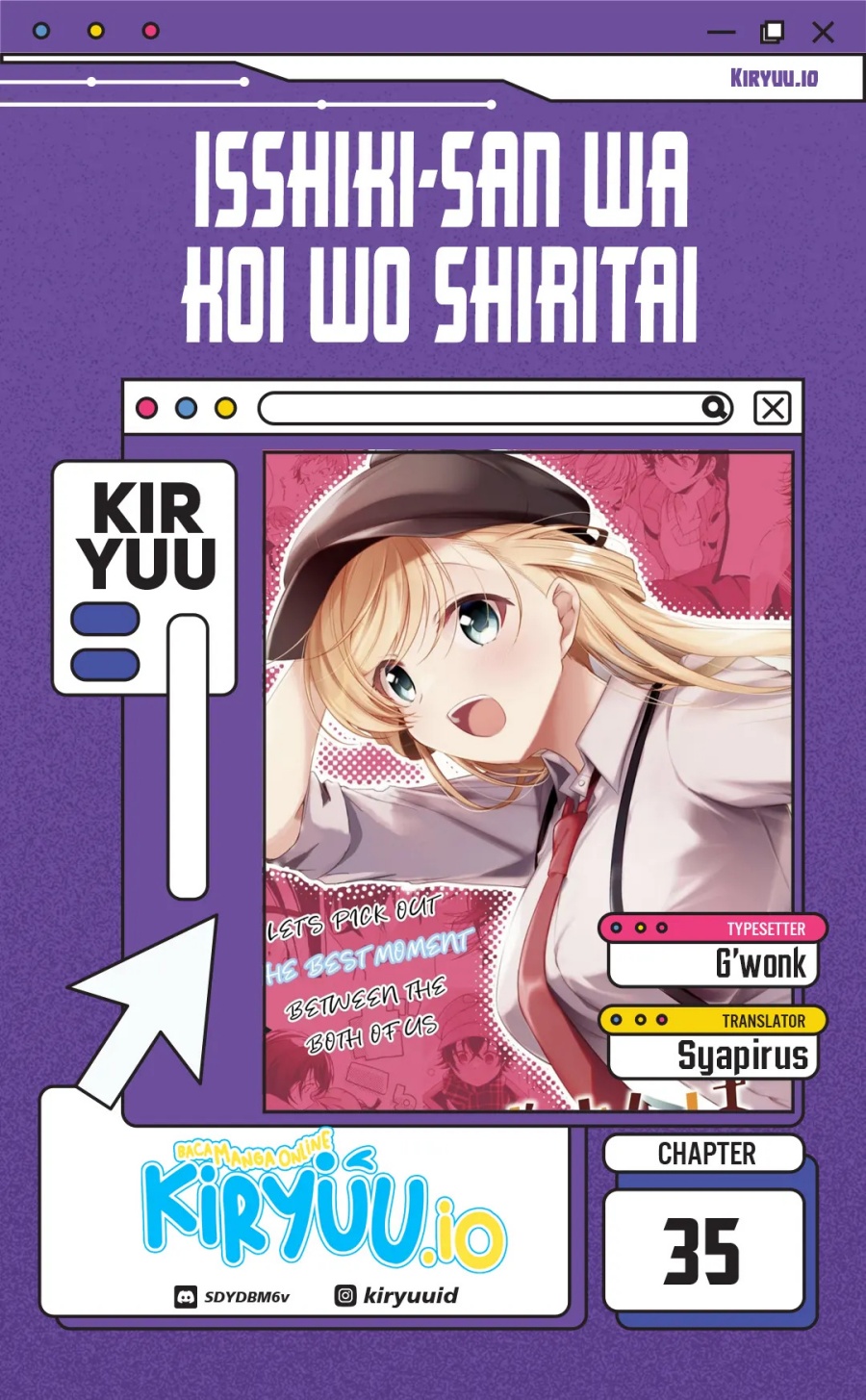 Isshiki-san wa Koi wo Shiritai Chapter 35 Gambar 1