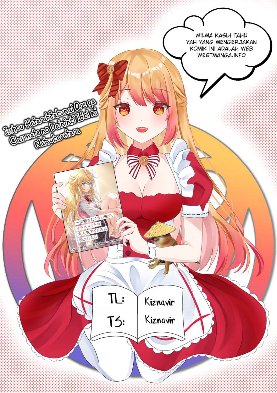 Isshou Hatarakitakunai Ore ga Classmate no Daininki Idol ni Natsukaretara Chapter 02 Gambar 2