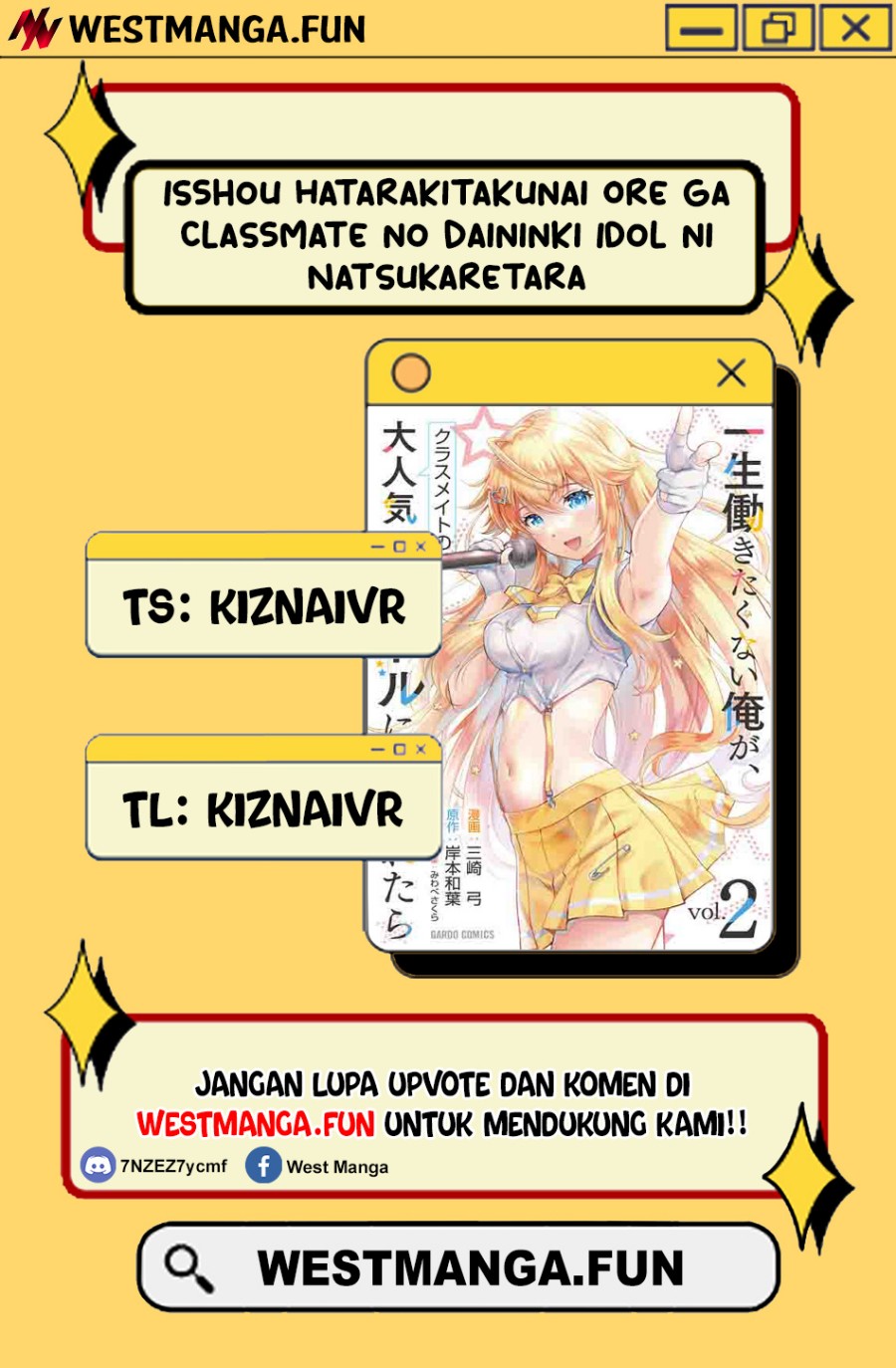 Isshou Hatarakitakunai Ore ga Classmate no Daininki Idol ni Natsukaretara Chapter 15 Gambar 3