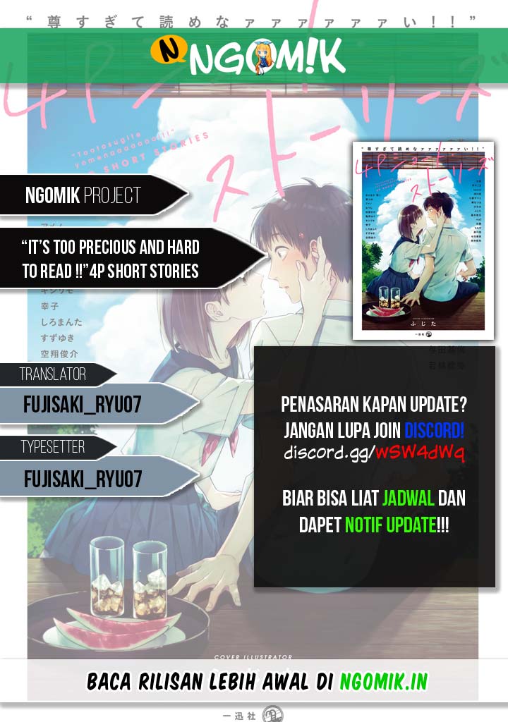 “It’s too precious and hard to read !!” 4P Short Stories Chapter 03 Gambar 1
