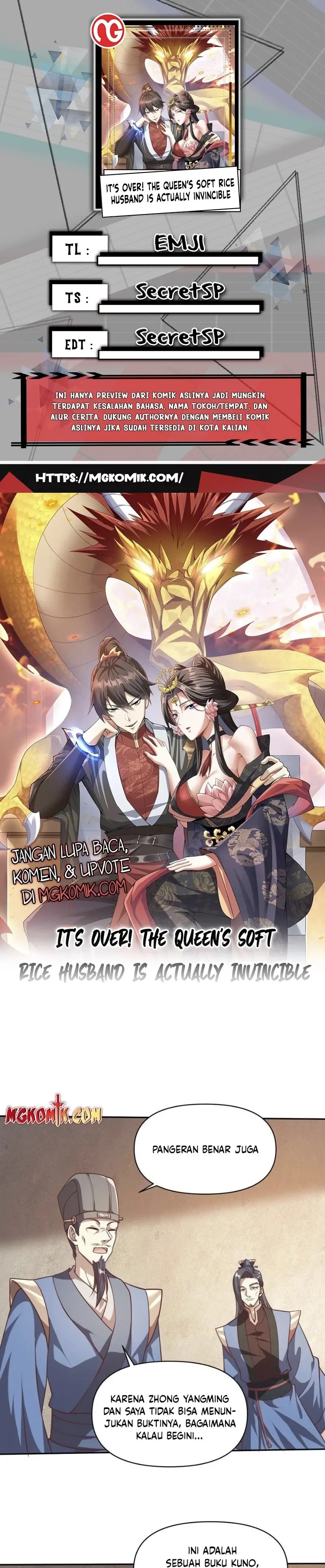It’s Over! The Queen’s Soft Rice Husband is Actually Invincible Chapter 40 Gambar 1