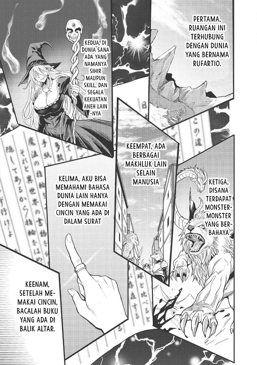Itsu Demo Jitaku ni Kaereru Ore wa, Isekai de Gyoushoujin o Hajimemashita Chapter 01 Gambar 11