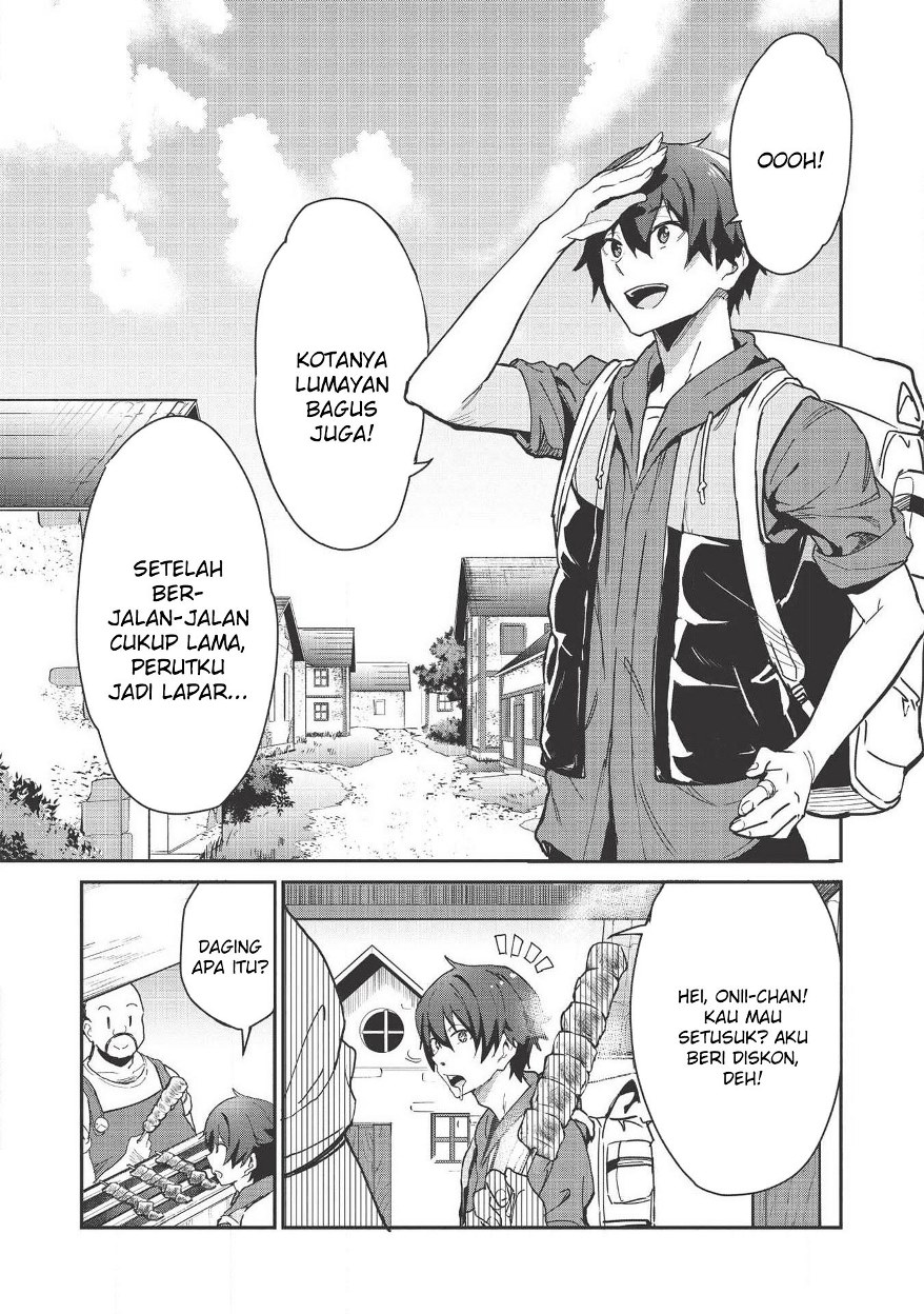 Itsu Demo Jitaku ni Kaereru Ore wa, Isekai de Gyoushoujin o Hajimemashita Chapter 01 Gambar 17