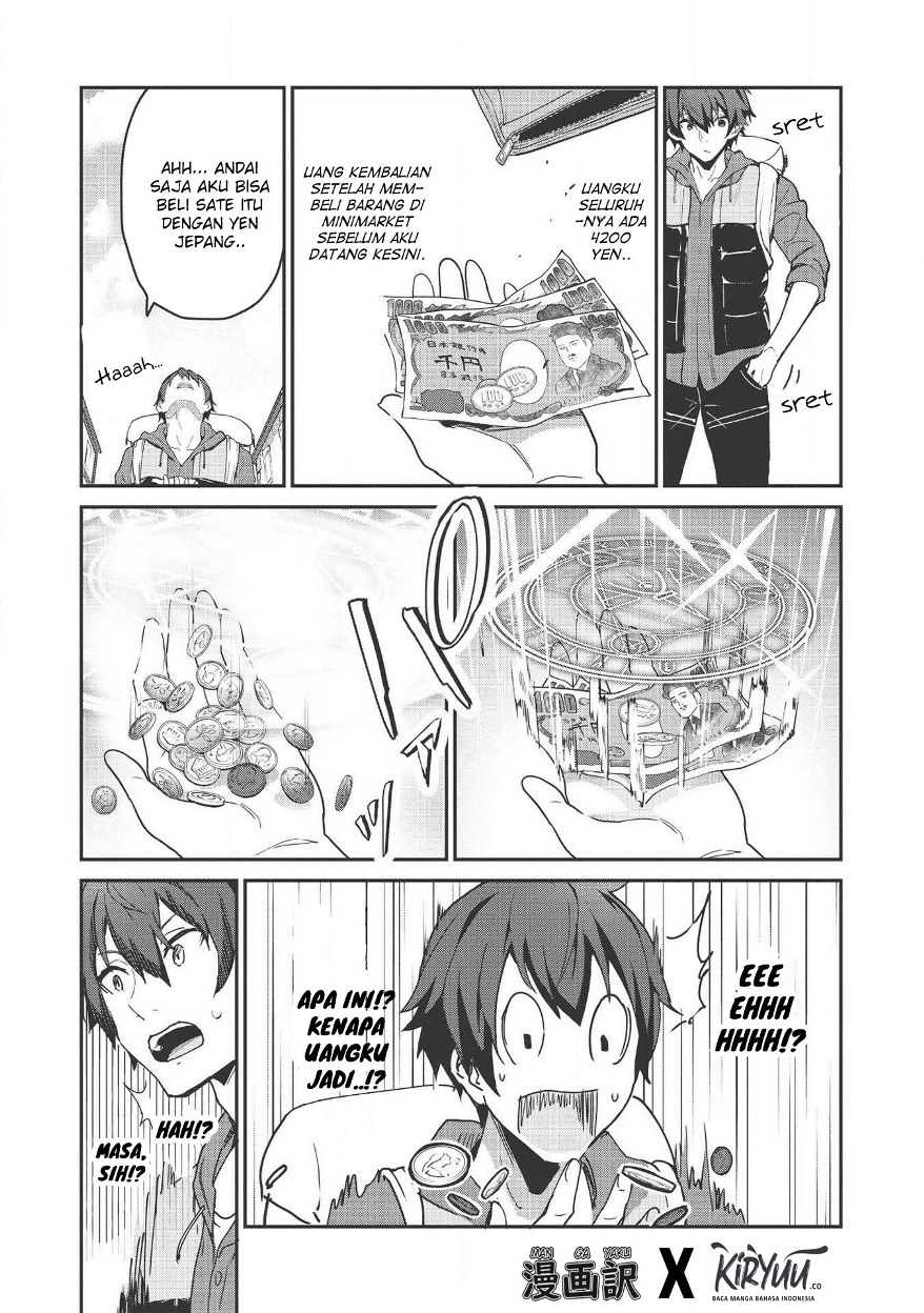 Itsu Demo Jitaku ni Kaereru Ore wa, Isekai de Gyoushoujin o Hajimemashita Chapter 01 Gambar 19