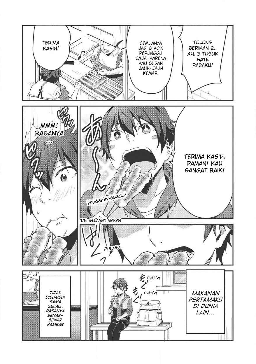 Itsu Demo Jitaku ni Kaereru Ore wa, Isekai de Gyoushoujin o Hajimemashita Chapter 01 Gambar 21