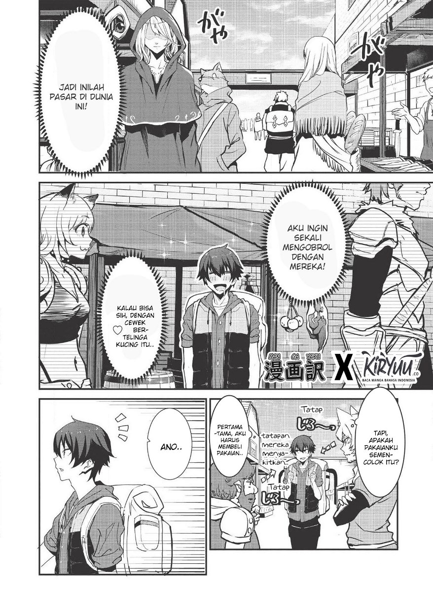 Itsu Demo Jitaku ni Kaereru Ore wa, Isekai de Gyoushoujin o Hajimemashita Chapter 01 Gambar 26