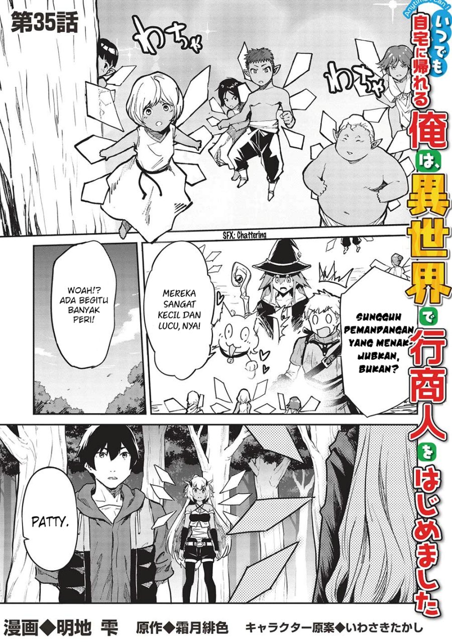 Itsu Demo Jitaku ni Kaereru Ore wa, Isekai de Gyoushoujin o Hajimemashita Chapter 35 Gambar 2