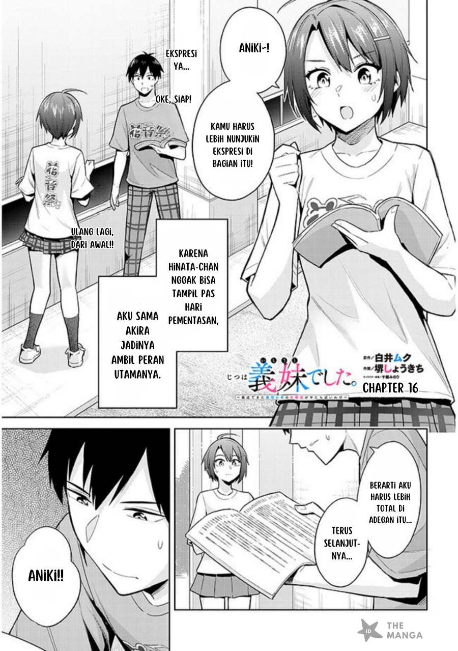 Jitsu wa Gimai (Imouto) deshita. ~Saikin de Kitagiri no Otouto no Kyorikan ga Yatara Chikaiwake~ Chapter 16 Gambar 2