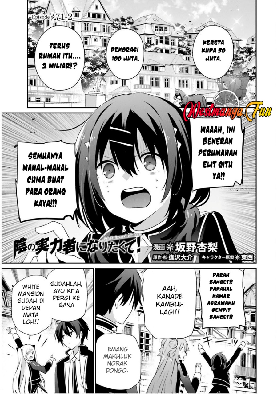 Kage no Jitsuryokusha ni Naritakute Chapter 71.2 Gambar 2