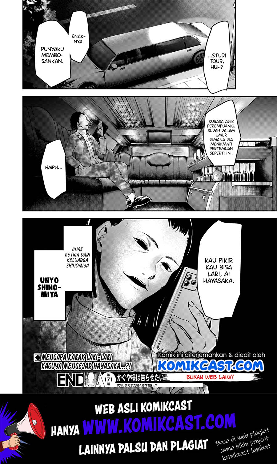 Kaguya-sama wa Kokurasetai: Tensai-tachi no Renai Zunousen Chapter 181 Gambar 19