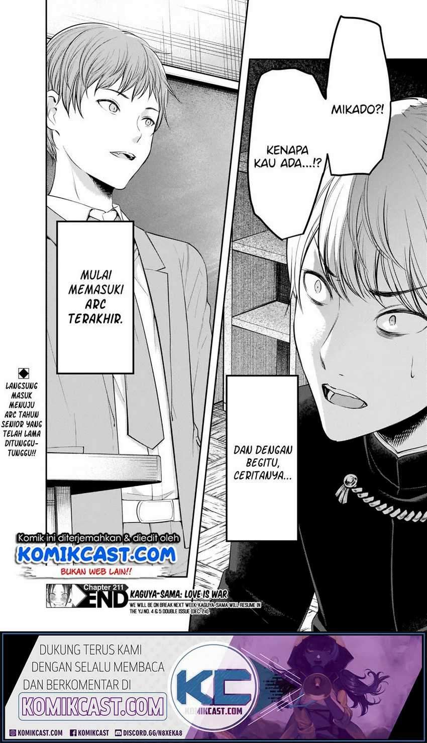 Kaguya-sama wa Kokurasetai: Tensai-tachi no Renai Zunousen Chapter 211HQ Gambar 19