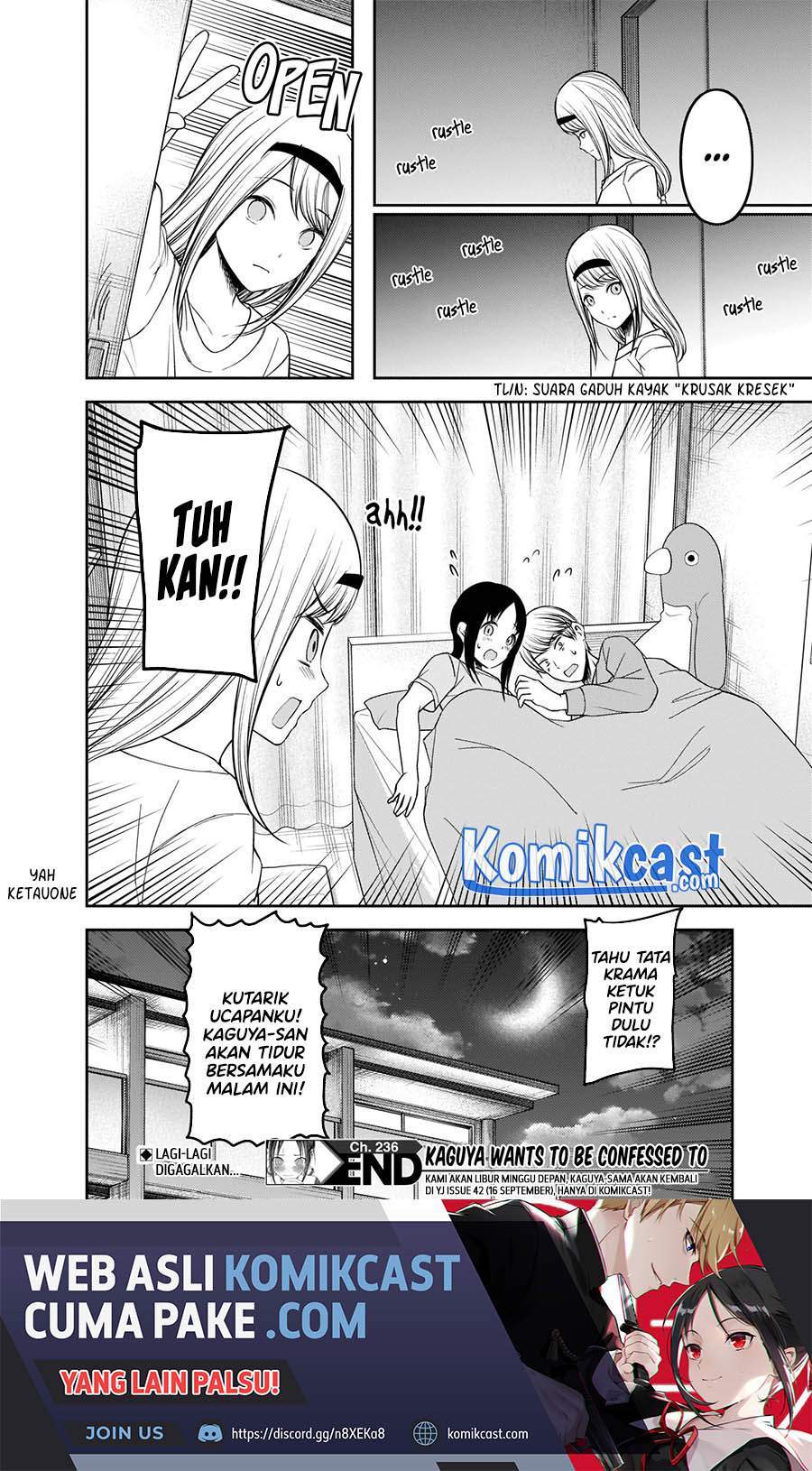 Kaguya-sama wa Kokurasetai: Tensai-tachi no Renai Zunousen Chapter 236 Gambar 19