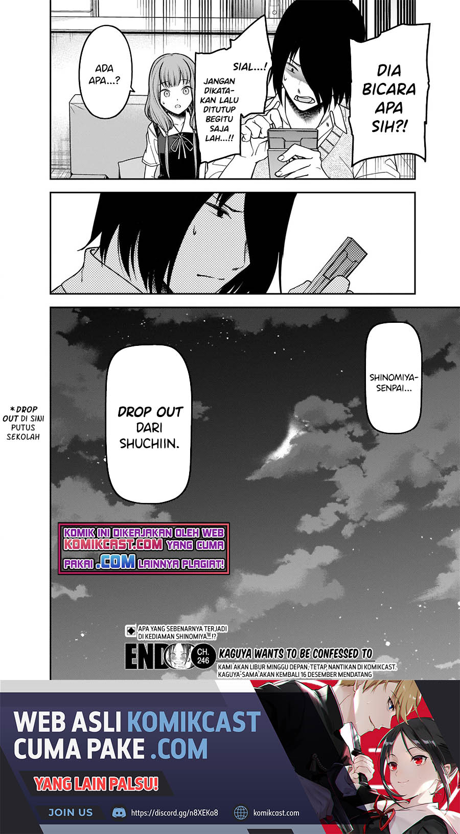 Kaguya-sama wa Kokurasetai: Tensai-tachi no Renai Zunousen Chapter 246 Gambar 19