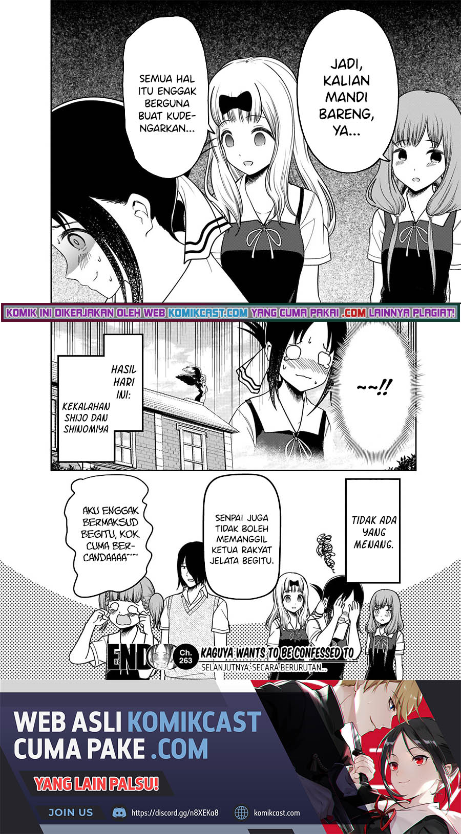 Kaguya-sama wa Kokurasetai: Tensai-tachi no Renai Zunousen Chapter 263 Gambar 19