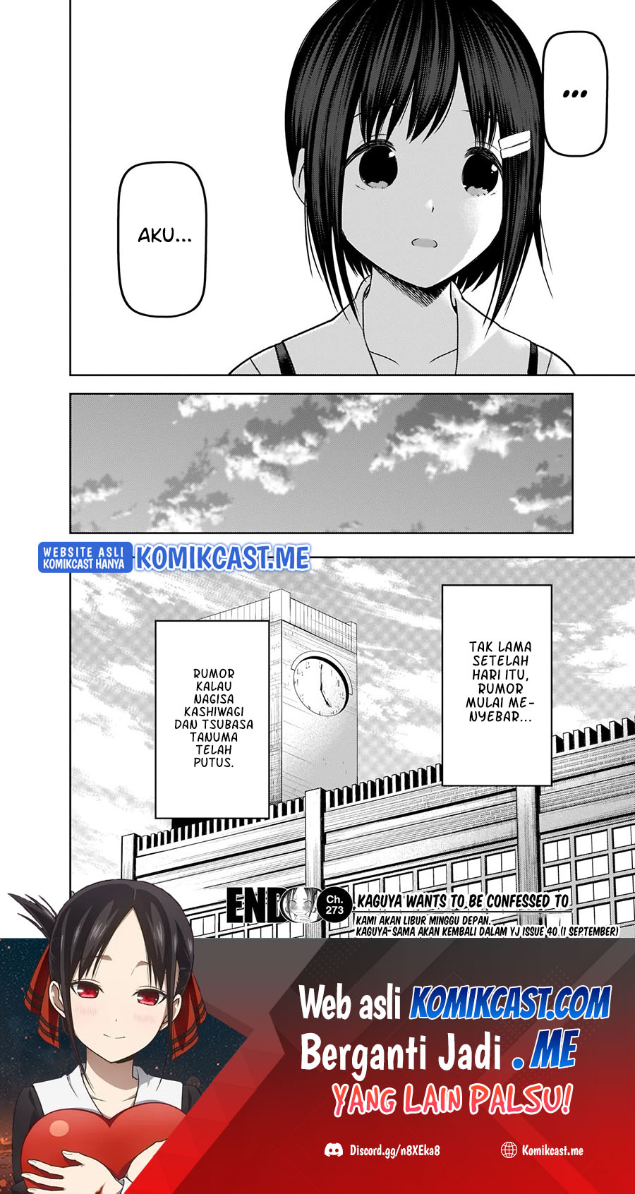 Kaguya-sama wa Kokurasetai: Tensai-tachi no Renai Zunousen Chapter 273 Gambar 19