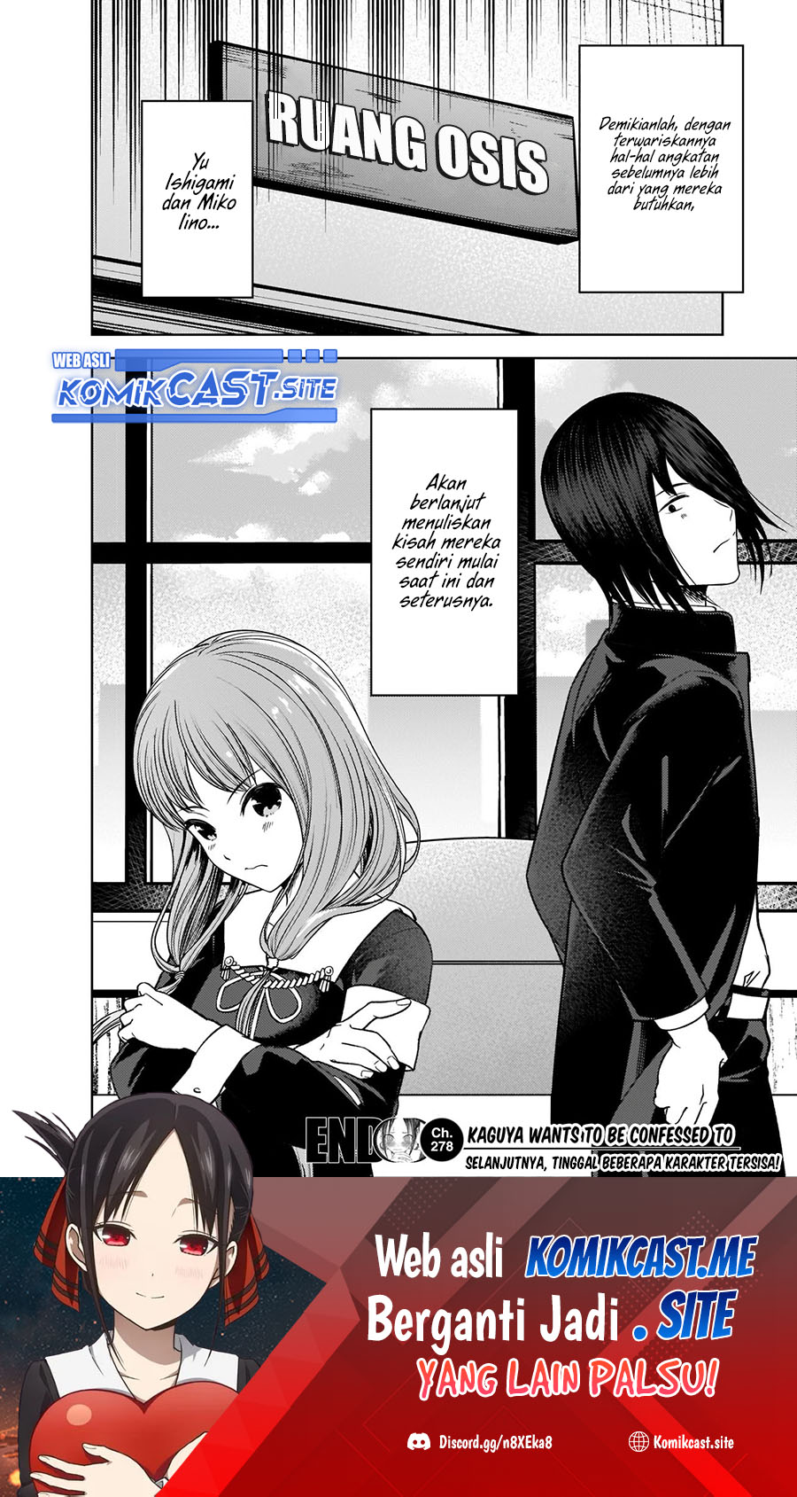 Kaguya-sama wa Kokurasetai: Tensai-tachi no Renai Zunousen Chapter 278 Gambar 20