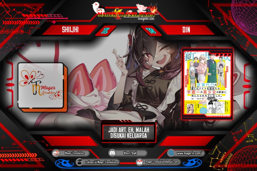 Kajidaikou no Arbeit wo Hajimetara Gakuen Ichi no Bishoujo no Kazoku ni Kiniirarechaimashita Chapter 03 Gambar 1