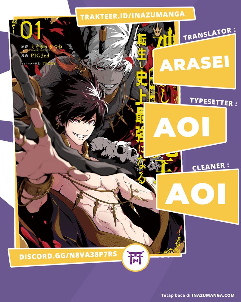 Kamigoroshi no Maou Saijyaku Shuzoku ni Tensei shi Shijyou Saikyou ni naru Chapter 01.3 Gambar 1