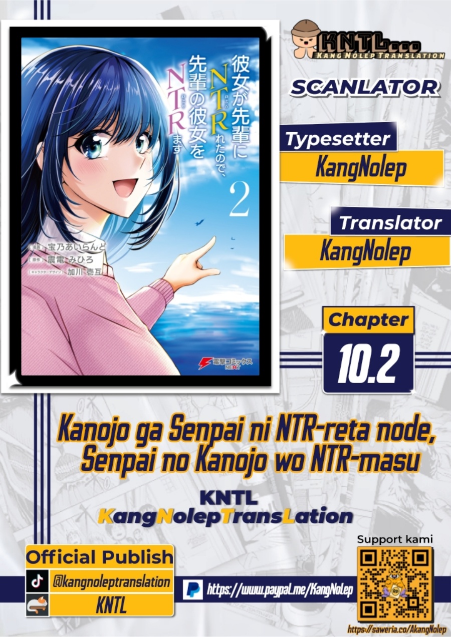 Kanojo ga Senpai ni NTR-reta no de, Senpai no Kanojo wo NTR-masu Chapter 10.2 Gambar 1