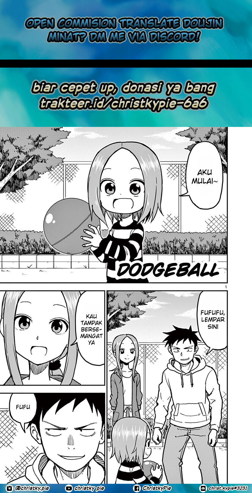 Karakai Jouzu no (Moto) Takagi-san Chapter 112 Gambar 1