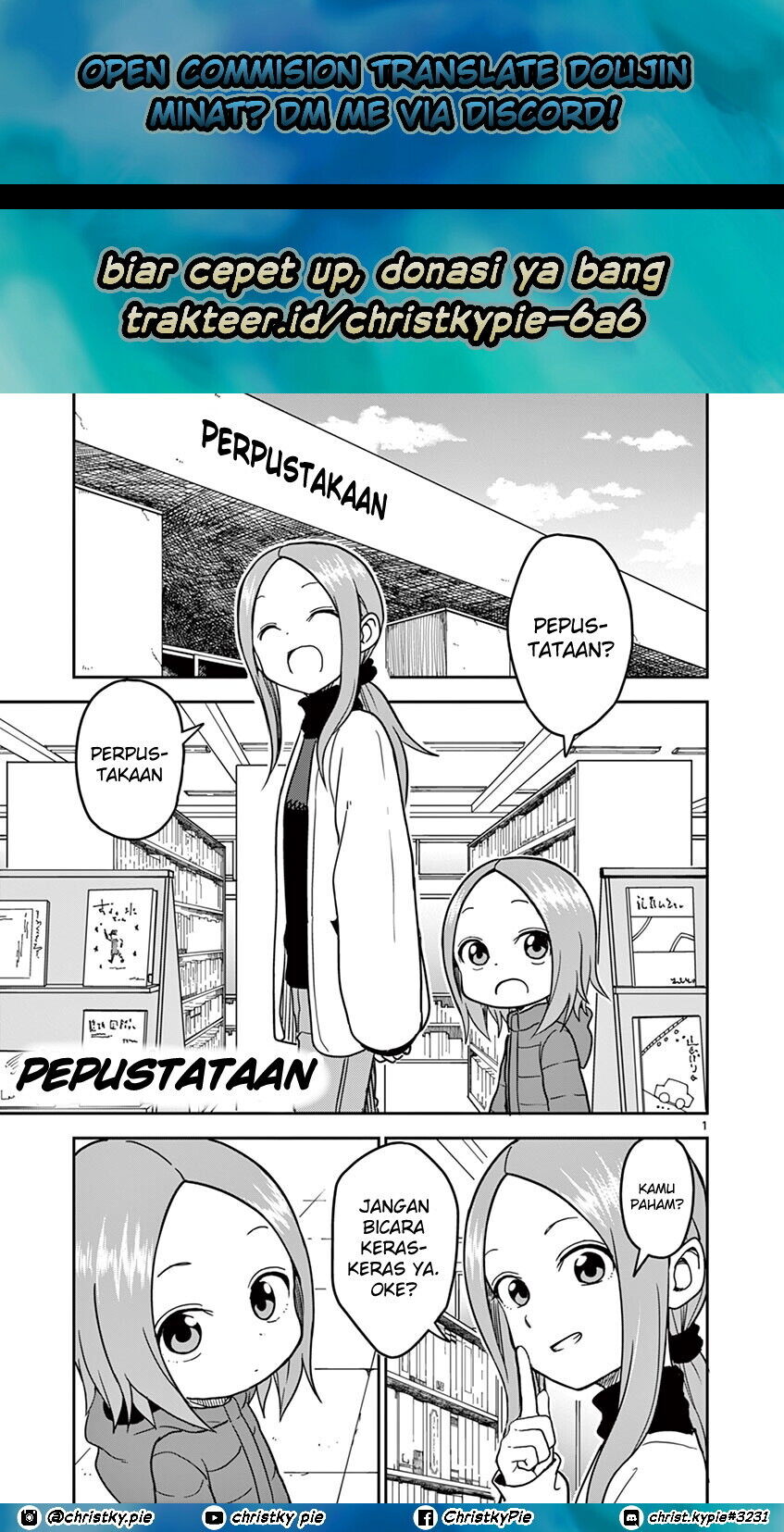 Karakai Jouzu no (Moto) Takagi-san Chapter 124 Gambar 1