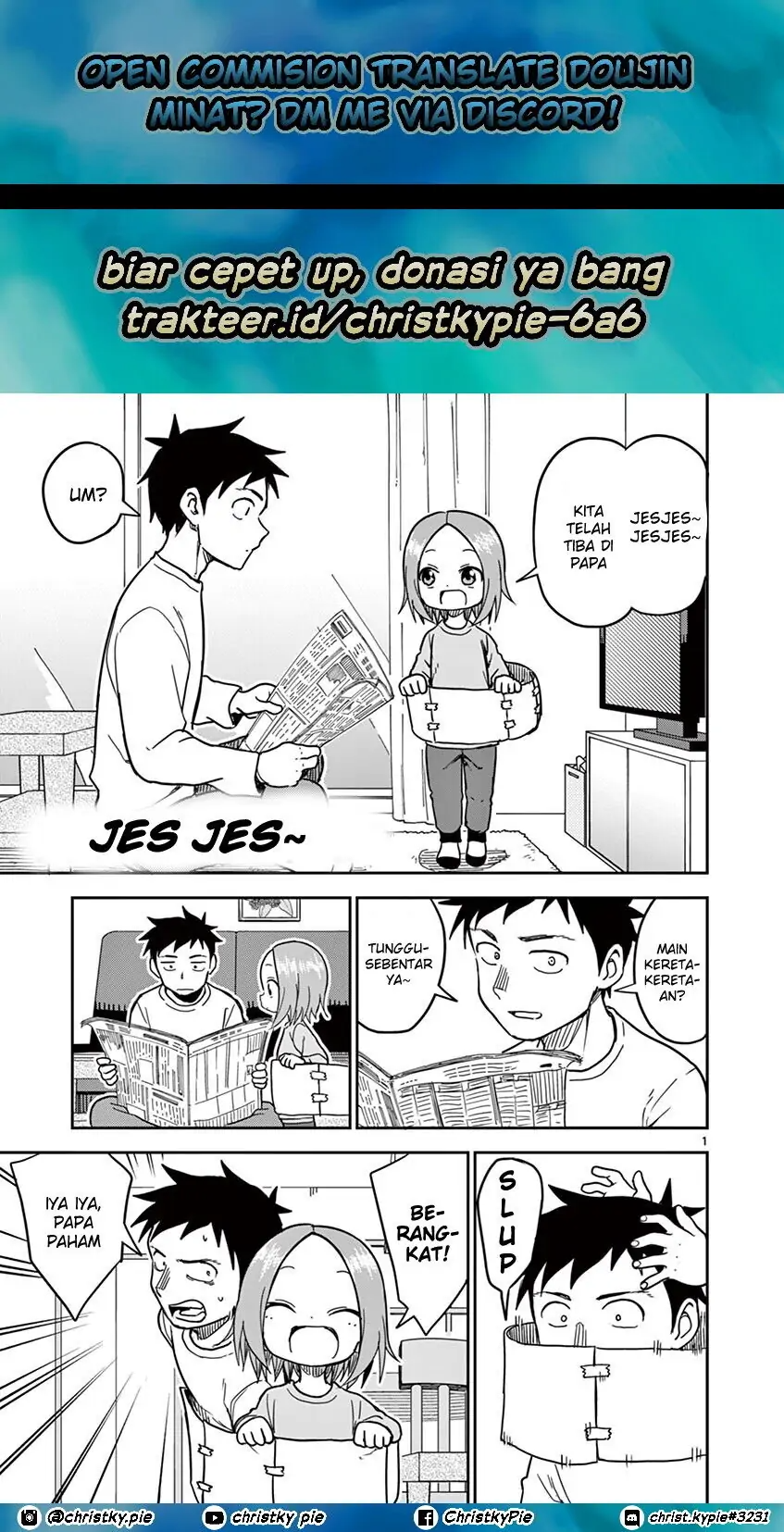 Karakai Jouzu no (Moto) Takagi-san Chapter 131 Gambar 1