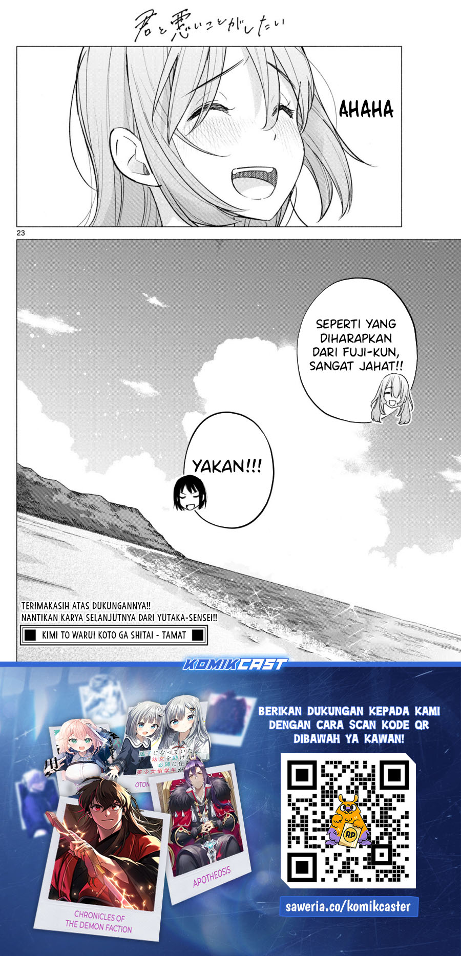 Kimi to Warui Koto ga Shitai Chapter 67 END Gambar 24