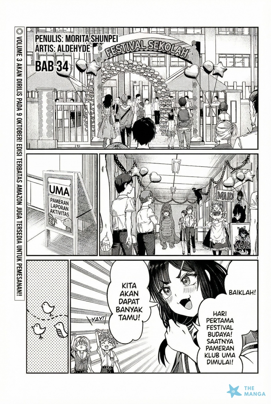 Kimi wa Yakamashi Tojite yo Kuchi wo! Chapter 34-34.5 Gambar 2