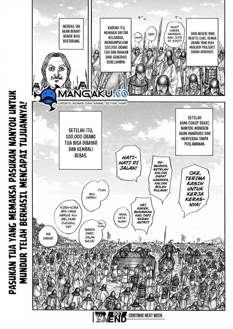 Kingdom Chapter 807 Gambar 20