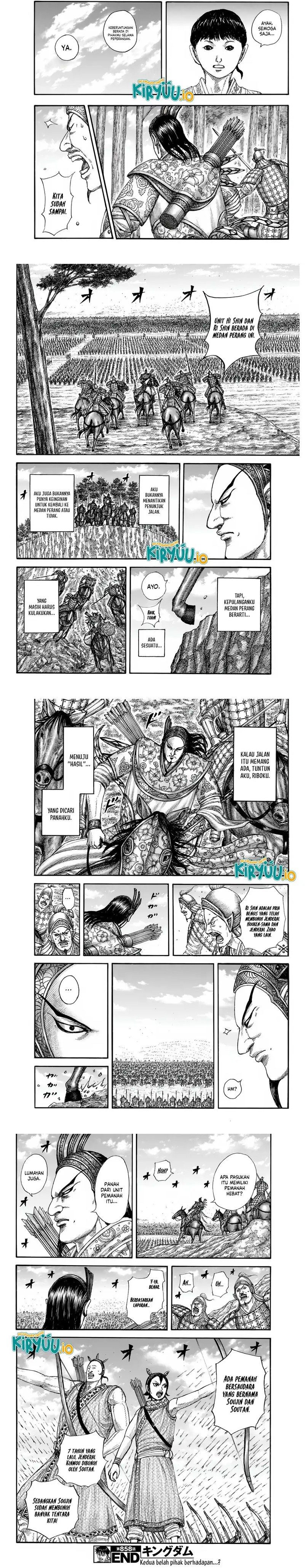 Kingdom Chapter 858 Gambar 3