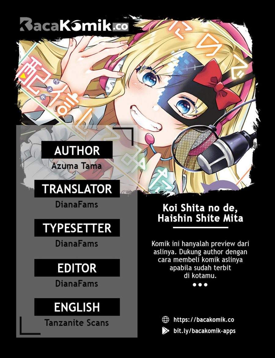 Koi Shita no de, Haishin Shite Mita Chapter 23 Gambar 1