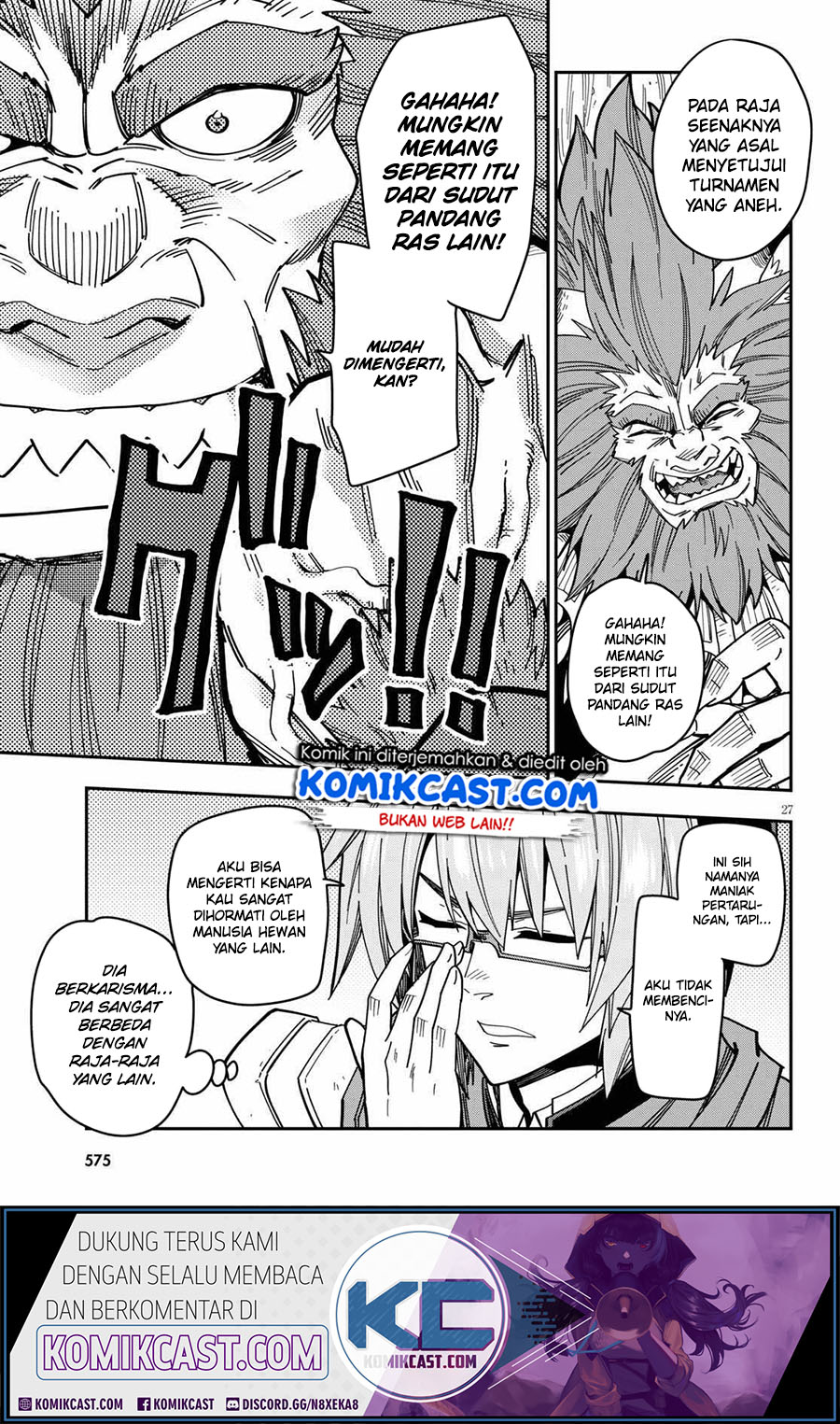 Konjiki no Moji Tsukai Chapter 77 Gambar 28