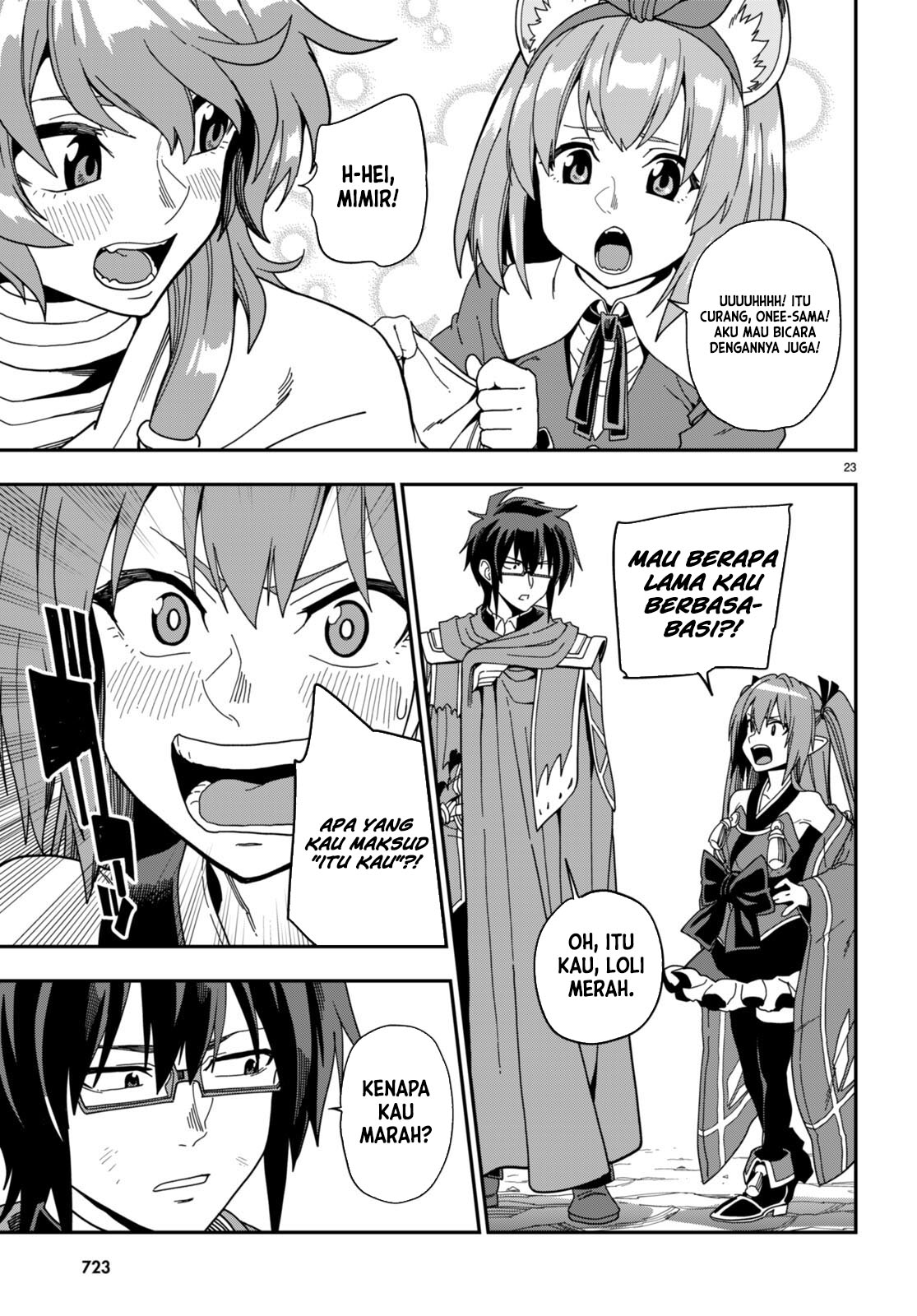 Konjiki no Moji Tsukai Chapter 97 Gambar 23
