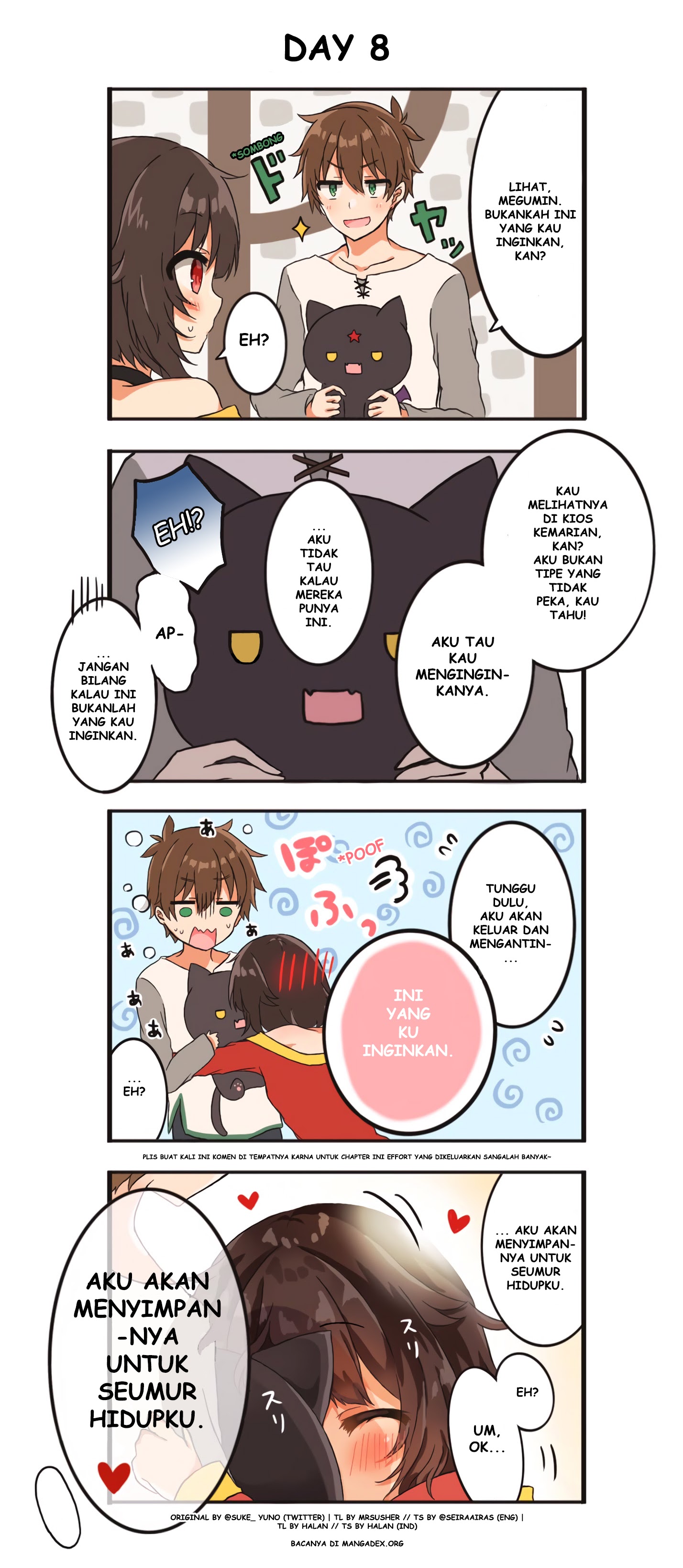 Kono Subarashii Sekai ni Shukufuku wo! – KazuMegu will get married in 100 days Chapter 08 Gambar 1