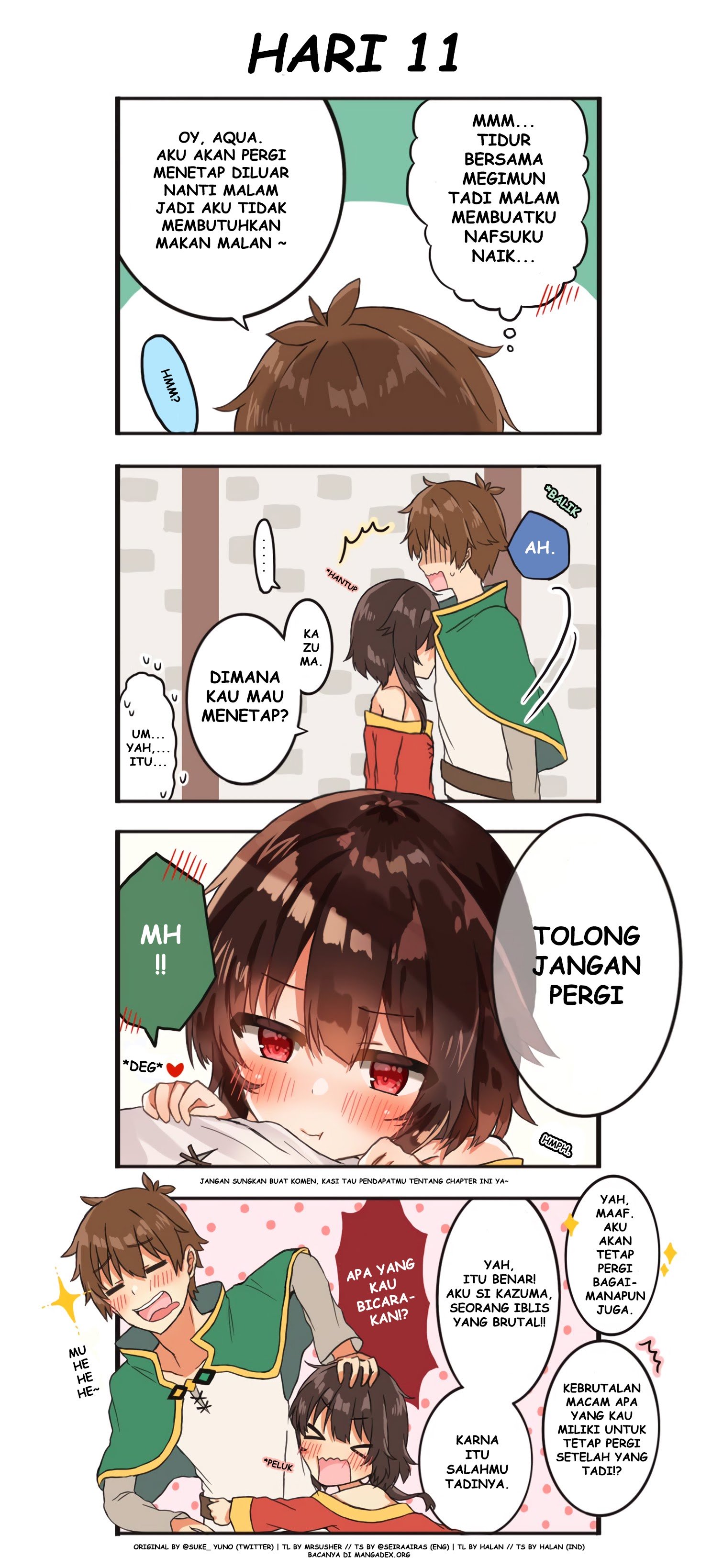 Kono Subarashii Sekai ni Shukufuku wo! – KazuMegu will get married in 100 days Chapter 11 Gambar 1