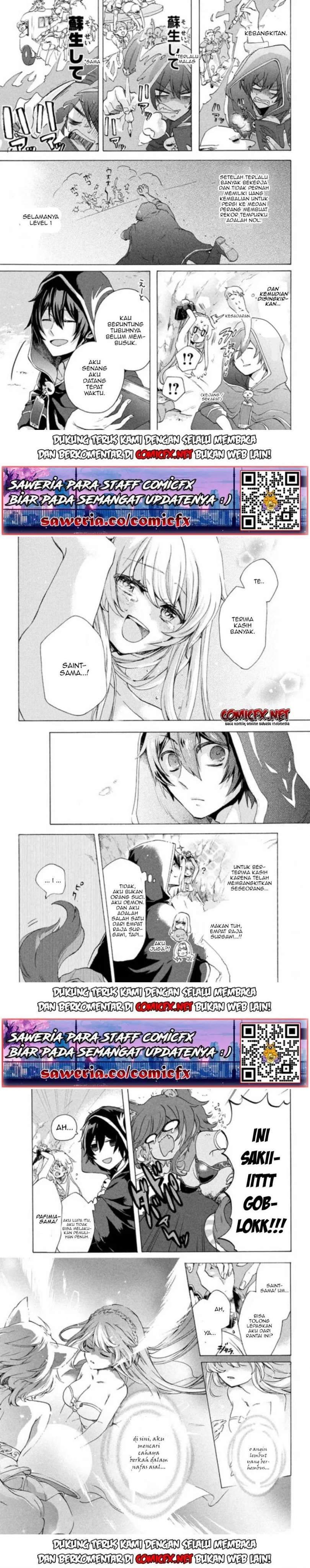 “Kukuku… He is the weakest of the Four Heavenly Monarchs.” I was dismissed from my job but somehow I became the master of a hero and a holy maiden. Chapter 02.1 Gambar 2