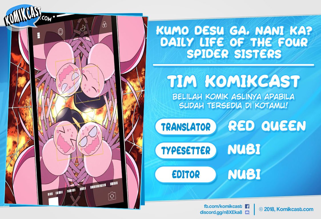 Kumo Desu ga, Nani ka? Daily Life of the Four Spider Sisters Chapter 24 Gambar 1