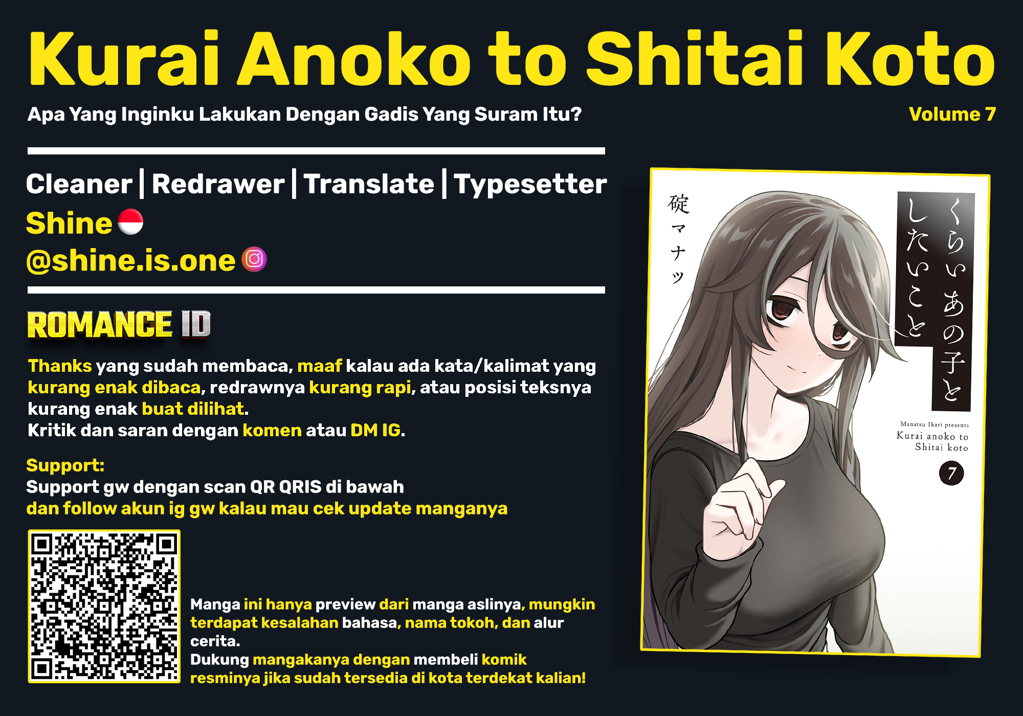 Kurai Anoko to Shitai koto Chapter 77 Gambar 14