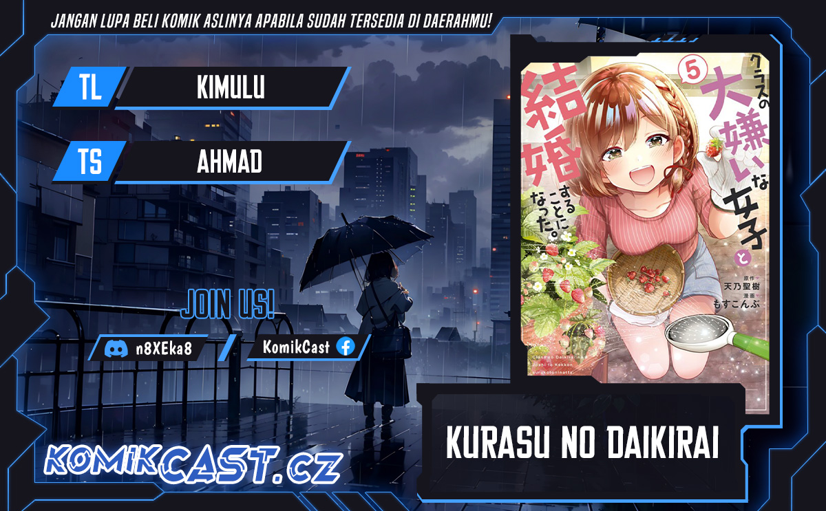 Kurasu no Daikirai na Joshi to Kekkon Suru Koto ni Natta Chapter 20.1 Gambar 1