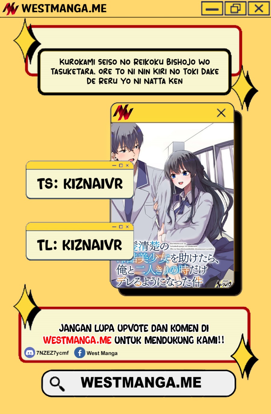 Kurokami Seiso No Reikoku Bishojo Wo Tasuketara, Ore to Ni Nin Kiri No Toki Dake De Reru Yo Ni Natta Ken Chapter 06 Gambar 1