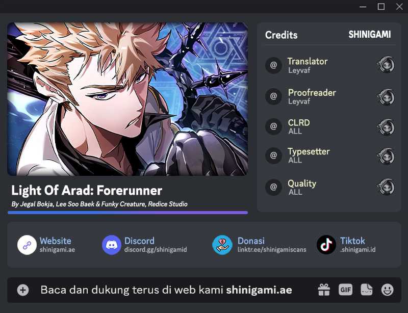 Light Of Arad: Forerunner Chapter 11 Gambar 1