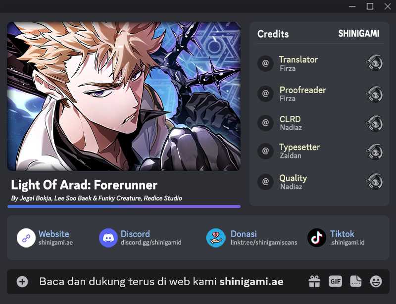 Light Of Arad: Forerunner Chapter 14 Gambar 1