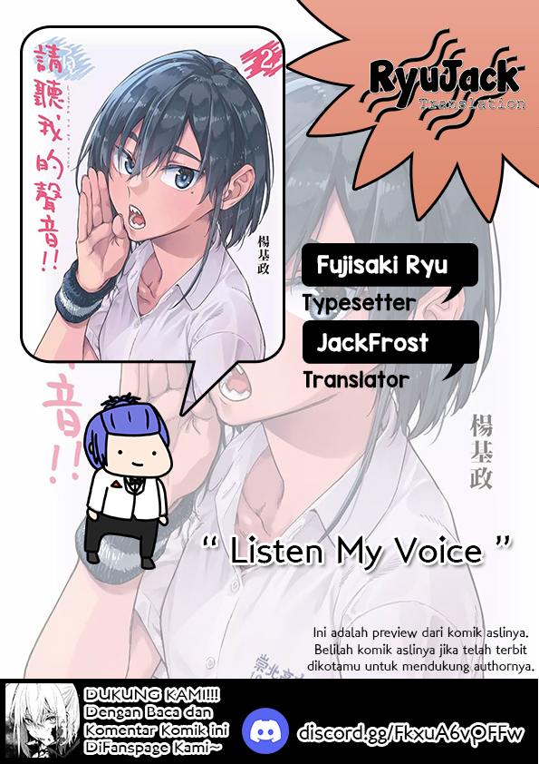 Listen to My Voice!! Chapter 11.2 Gambar 1