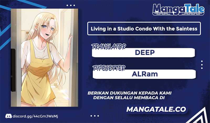 Living in a Studio Condo With the Saintess Chapter 04 Gambar 1