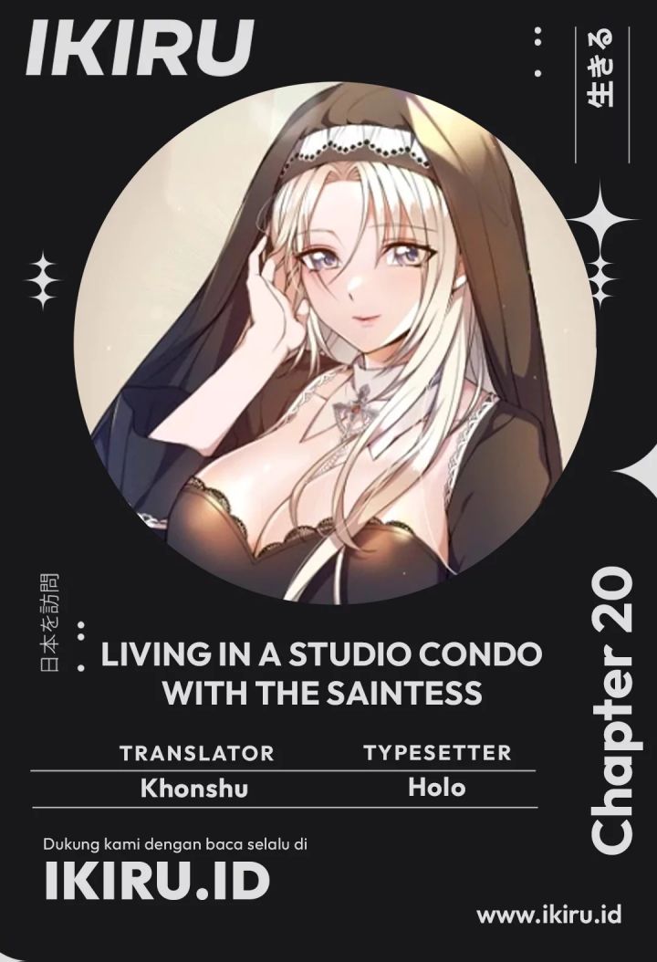 Living in a Studio Condo With the Saintess Chapter 20 Gambar 1