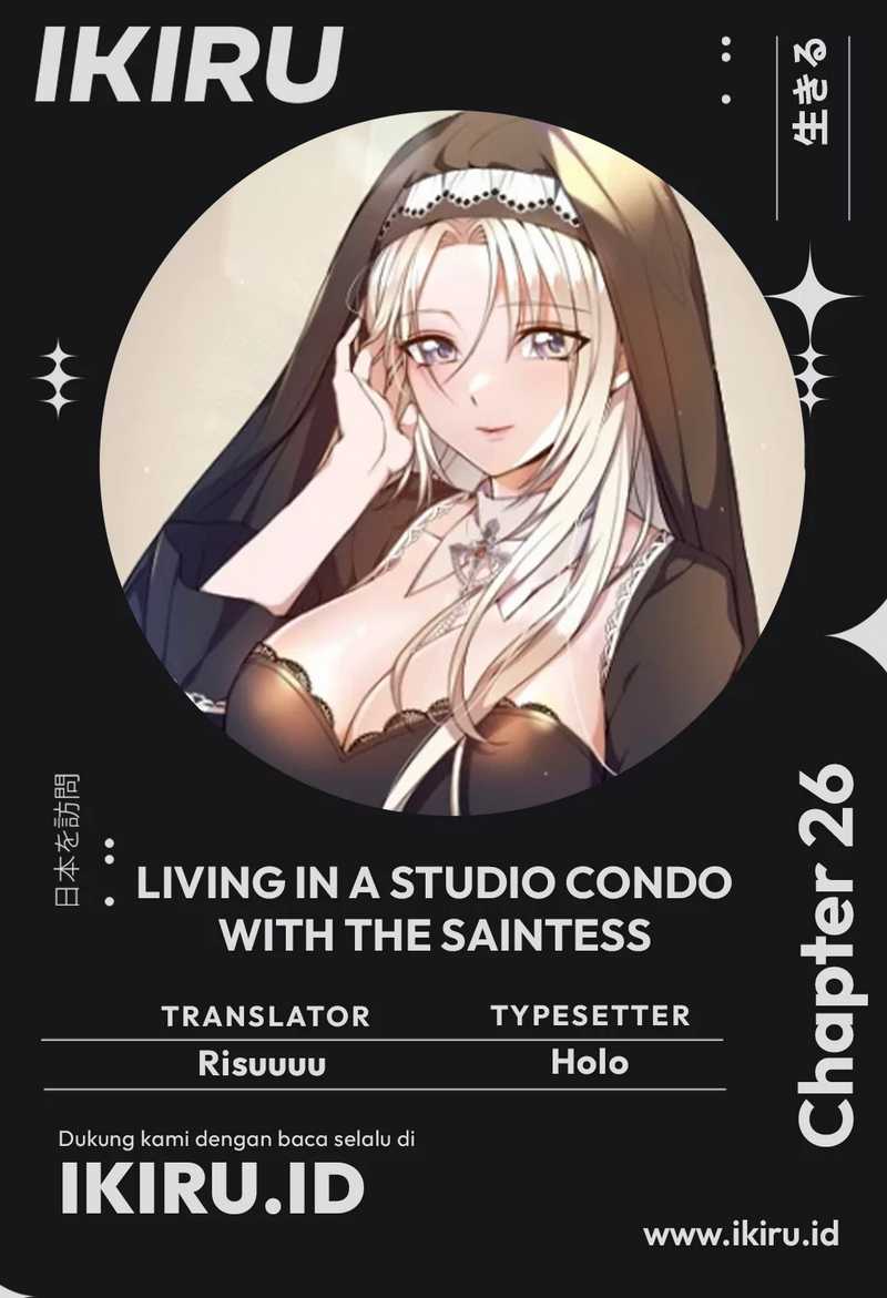 Living in a Studio Condo With the Saintess Chapter 26 Gambar 1